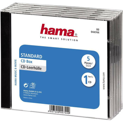 Product Θήκη CD 1x5 Hama Box Jewel-44744 base image