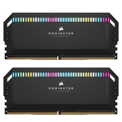 Product Μνήμη RAM Σταθερού 32GB Corsair Dominator Platinum RGB - DDR5 2 x 16GB - DIMM 288-PIN - 5200 MHz / PC5-41600 base image