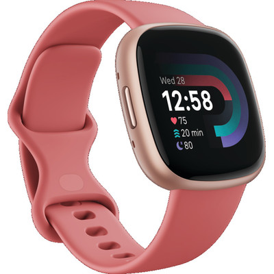 Product Smartwatch Fitbit Versa 4 Pink Sand/Copper Rose base image