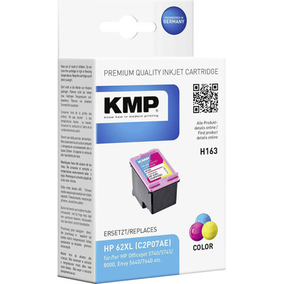 Product Μελάνι συμβατό KMP H163 3-colours for HP C2P07AE 62 XL base image
