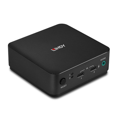Product KVM Switch Lindy 2 Port Type C, DisplayPort 1.2 base image