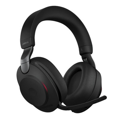 Product Headset Jabra Evolve2 85 Stereo MS + charging station + Link 380 USB-A, black base image