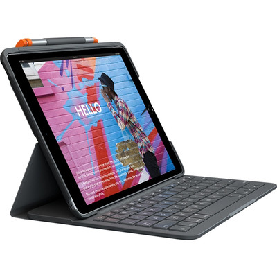 Product Θήκη Tablet Logitech Slim Folio graphite for iPad 7. and 8. Generation (german keyboard) base image
