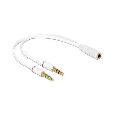 Product Καλώδιο Ήχου iPhone adapter Delock 4pin jack to 2x 3pin jack male / female base image