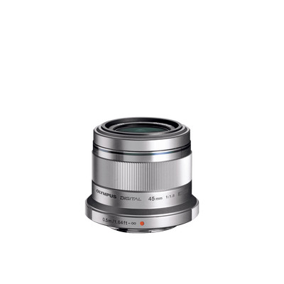 Product Φακός Φωτογραφικών Μηχανών Olympus 45mm 1:1.8 Silver M.ZUIKO DIGITAL (ET-M4518) Micro FT base image