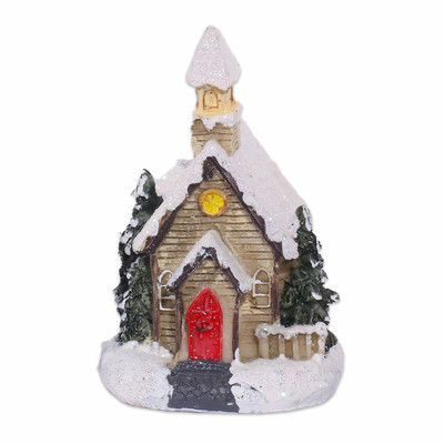 Product Χριστουγεννιάτικη Φιγούρα Artezan LED Church Decoration 9.5*5.5*6cm base image