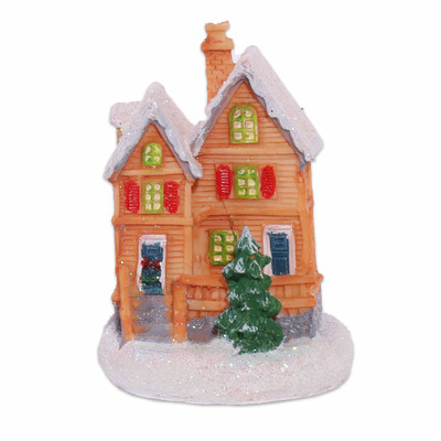 Product Χριστουγεννιάτικη Φιγούρα Artezan LED House Decoration Light Brown 8.5*6.5*6cm base image