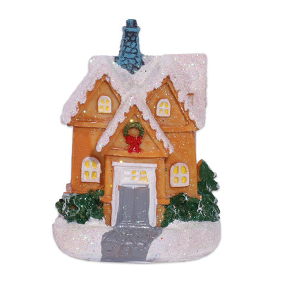 Product Χριστουγεννιάτικη Φιγούρα Artezan LED House Decoration Yellow 8.3*6.5*6cm base image