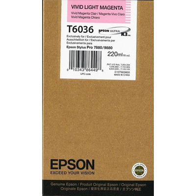 Product Μελάνι Epson vivid light magenta T 603 220 ml T 6036 base image