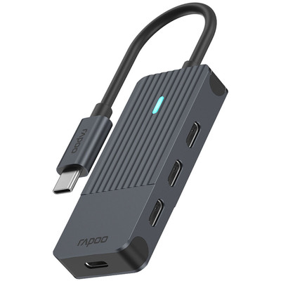 Product USB Hub Rapoo USB-C grey USB-C to USB-C base image