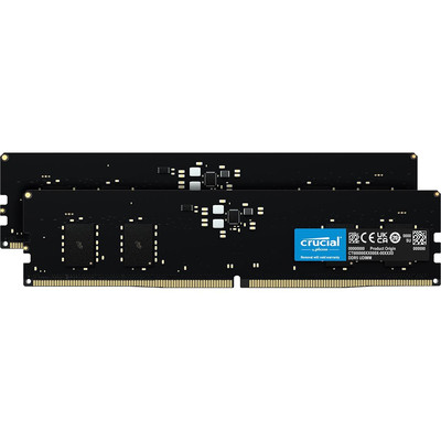 Product Μνήμη RAM Σταθερού DDR5 32GB Crucial Kit 4800 (2x16GB) UDIMM CL40 (16Gbit) base image