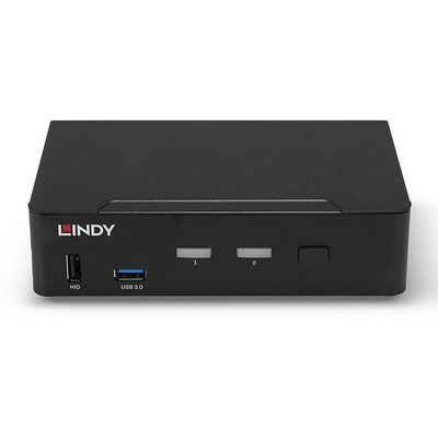 Product KVM Switch Lindy 2 Port DisplayPort 1.4 USB 3.0 base image