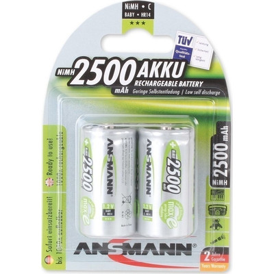 Product Επαναφορτιζόμενες Μπαταρίες 1x2 Ansmann maxE NiMH rech.bat. Baby C 2500 mAh 5030912 base image