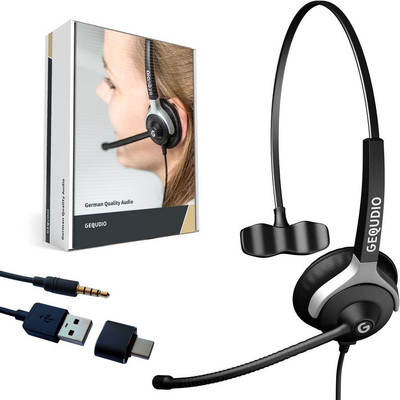 Product Headset GEQUDIO 1-ear with USB for PC,MAC base image