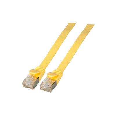 Product Καλώδιο Δικτύου EFB RJ45 FlachU/FTP, Cat.6A, PVC, 0,5m, yellow base image