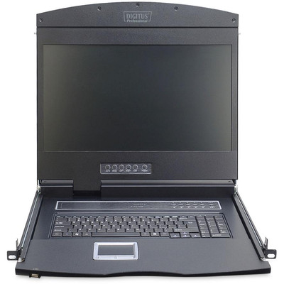 Product KVM Switch Digitus Modular Console 19"TFT,1-Port KVM&Touchpad,Deutsch base image