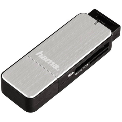 Product Card Reader Hama USB 3.0 Multi SD/microSD Alu black/silver base image