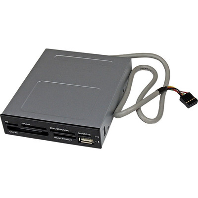Product Card Reader StarTech 3.5in Front Bay 22-in-1 USB 2.0 Internal Multi Media - Black (35FCREADBK3) base image