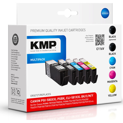 Product Μελάνι συμβατό KMP C116V Multipack for Canon PGI-580/CLI-581 XXL BCMY base image