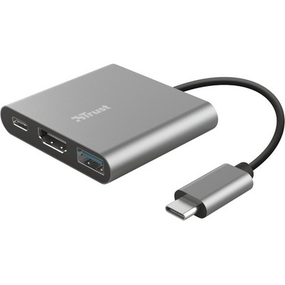 Product Docking Station Trust DALYX 3-IN-1 USB-C ADAPTER base image