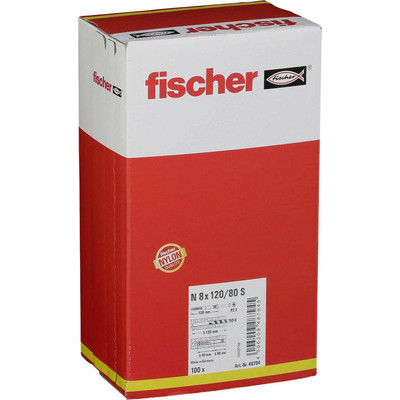 Product Ούπα Fischer Nail Anchor N 8x120/80 S 100 pcs. base image