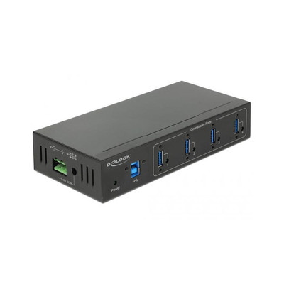 Product USB Hub DELOCK Industry 4xUSB 3.0 Type-A 15kV ESD protection external base image