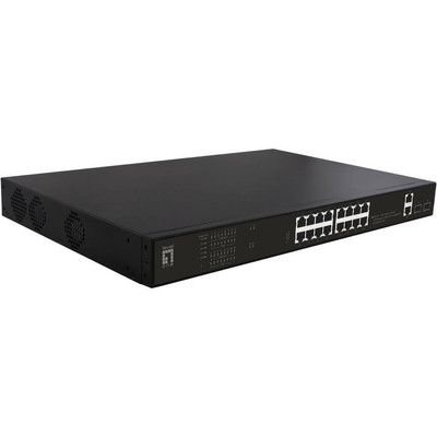 Product Network Switch LevelOne 20x GE GEP-2021 270W 16xPo base image