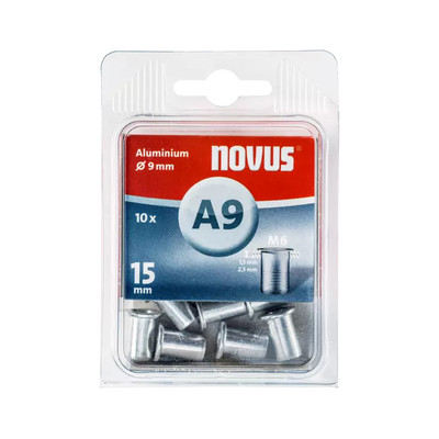 Product Πριτσίνια Novus Rivets M 6 X 15 ALU 10pc base image