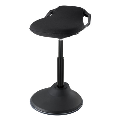 Product Σκαμπό Γραφείου Deltaco Ρυθμιζόμενου Ύψους 410x410x655~846mm Μαύρο DELO-0303 base image
