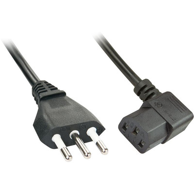 Product Καλώδιο Τροφοδοσίας Lindy IEC-Angled Italy C13 2m base image