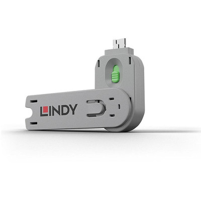 Product Blockers Lindy key for USB Port Schloss green base image