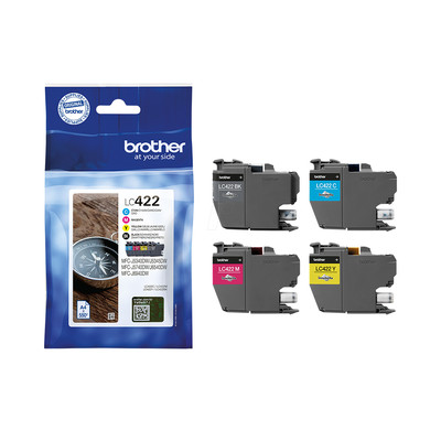 Product Μελάνι Brother LC422 Value Pack - 4-pack - Black, yellow, Cyan, Magenta - original base image