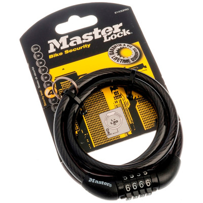 Product Κλειδαριά Ποδηλάτου Master Coiled Cord 120cm 8143EURDPRO base image