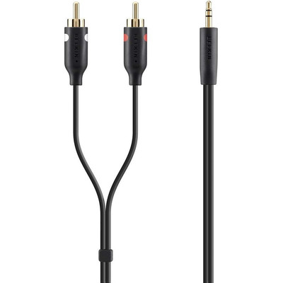 Product Καλώδιο 3.5mm Belkin Stereo to RCA 2m Y-Audio-Cable black F3Y116BT2M base image