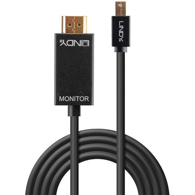 Product Καλώδιο MiniDisplayport Lindy to HDMI 4K30 (DP: passiv) 5m base image