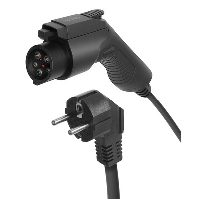 Product Καλώδιο Φόρτισης Deltaco EV e-Charge 10A/16A σε Type 1, Mode 2, 2.3KW/3.6KW, IP66 5m Μαύρο EV-1125 base image