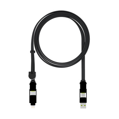 Product Καλώδιο USB Rolling Square 6in1 inCharge XL USB-A Type-C Micro Lightning 100W 2m Μαύρο base image