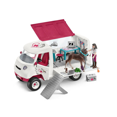 Product Μινιατούρα Schleich Horse Club 42439 Mobile Vet with Hanoverian Foal base image