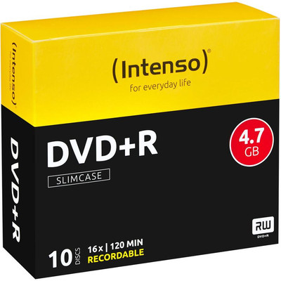Product DVD+R Intenso 4,7GB 10pcs Slimcase 16 base image