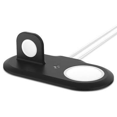 Product Ασύρματος Φορτιστής Spigen Magfit Duo Apple Magsafe & Watch Stand black base image