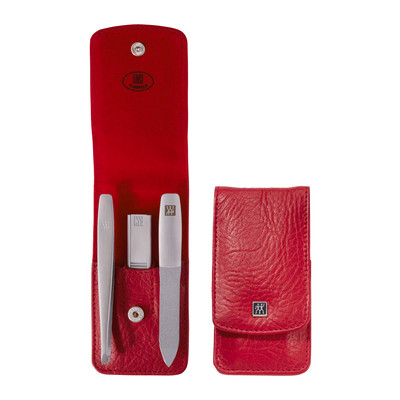 Product Αξεσουάρ Νυχιών Zwilling TWINOX Red push-button leather case 3-pcs. base image
