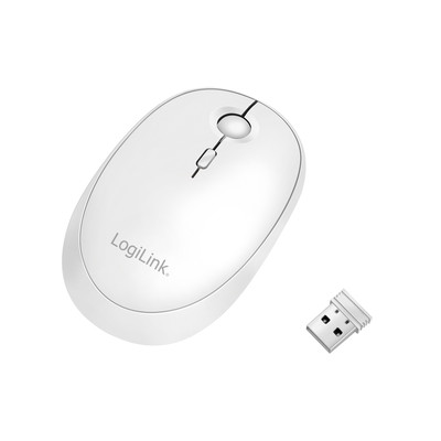Product Ποντίκι Ασύρματο Logilink Funk & Bluetooth,2.4GHz,800/1200/1600dpi,White base image