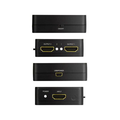 Product HDMI splitter LogiLink 1x2 port, 4K / 60Hz, downscaler, small base image