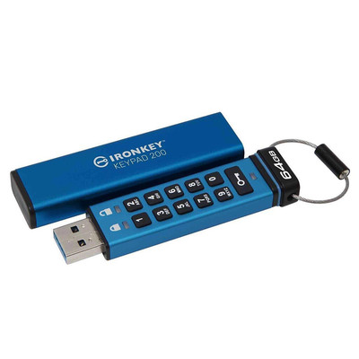 Product USB Flash 64GB Kingston IronKey Keypad 200 base image