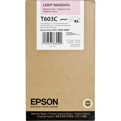 Product Μελάνι Epson light magenta T 603 220 ml T 603C base image