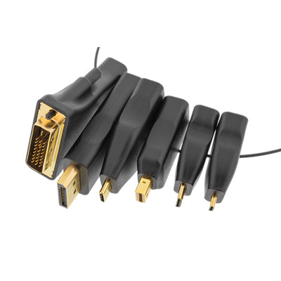 Product Σετ Ανταπτόρων HDMI Deltaco RING, mDP, DP, USB-C, DVI, HDMI C/D, 4K HDMI-AR2 base image