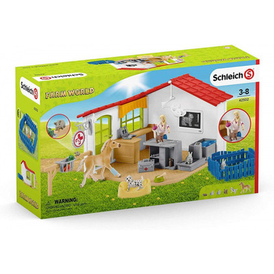 Product Μινιατούρα Schleich Farm World 42502 Veterinarian practice with pets base image