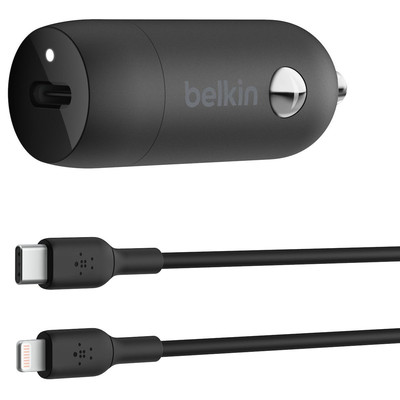 Product Φορτιστής Αυτοκινήτου Belkin USB-C 30W PD 1m Lightning-Cable base image