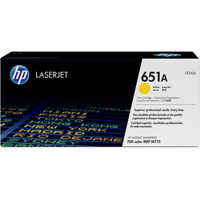 Product Toner HP No 651 Yellow (CE342A) base image
