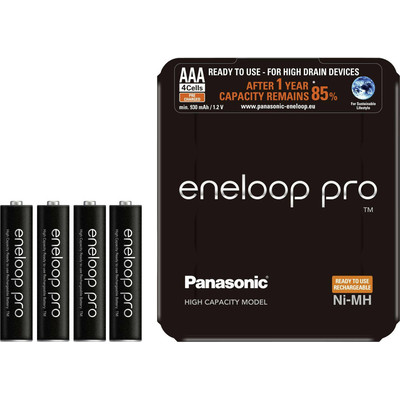Product Επαναφορτιζόμενες Μπαταρίες 1x4 Panasonic Eneloop Pro Micro AAA 930 mAh Storage Case base image